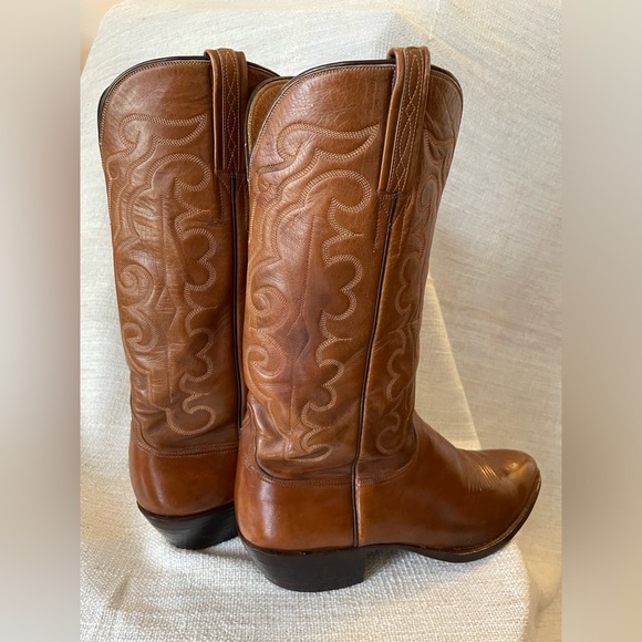 Lucchese San Antonio Goat Cowboy Western Boots, 11 D - Picture 3 of 12